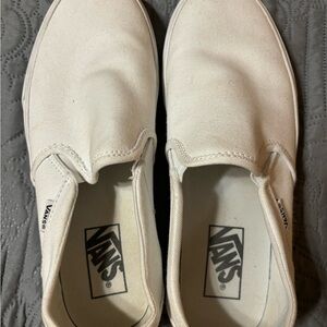 Gently Used White Slip On Vans